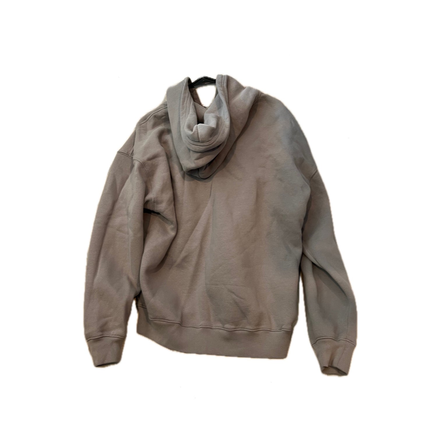 Hollister Full Zip Boxy Fit Gray Hoodie Mens LT