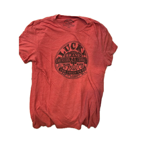 Lucky Brand Red T-Shirt Mens Medium
