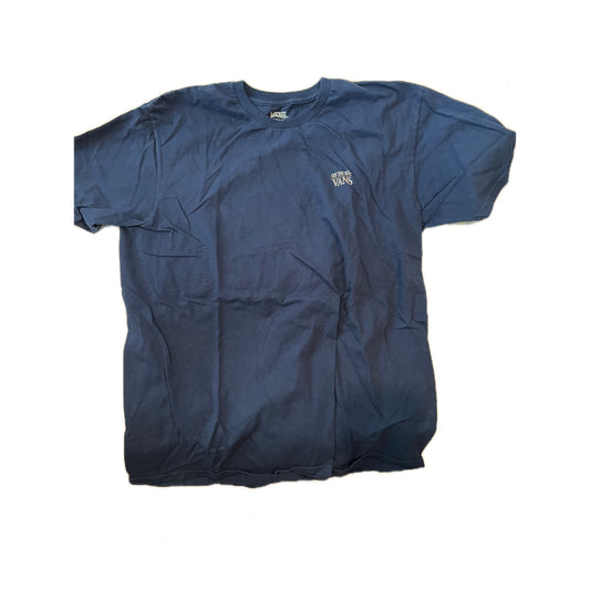 VANS Off The Wall Blue T-Shirt, Men's XL