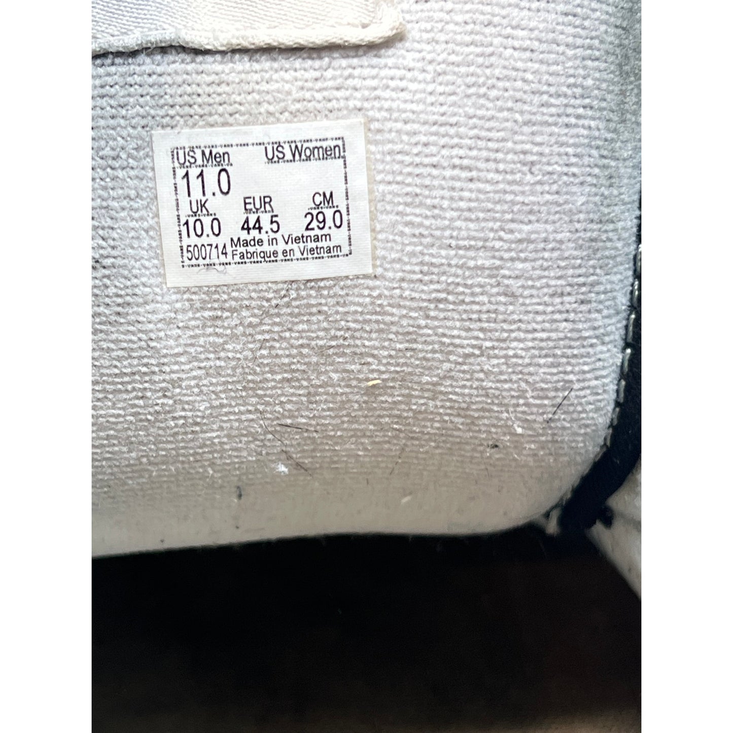 VANS Knu Skool Chubby Low Tops Negras 500714 Zapatillas Hombre 11