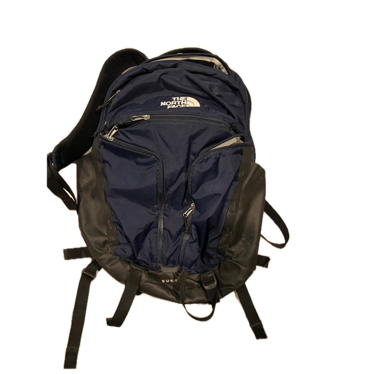 The North Face Surge Blue Black Backpack