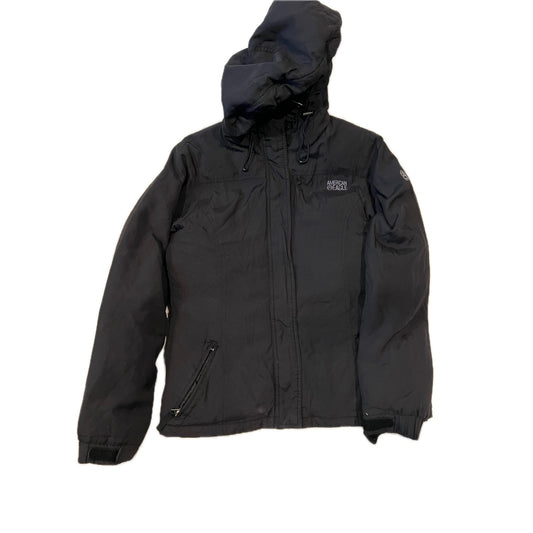 American Eagle Denim Down Insulated Hooded Jacket Mens M