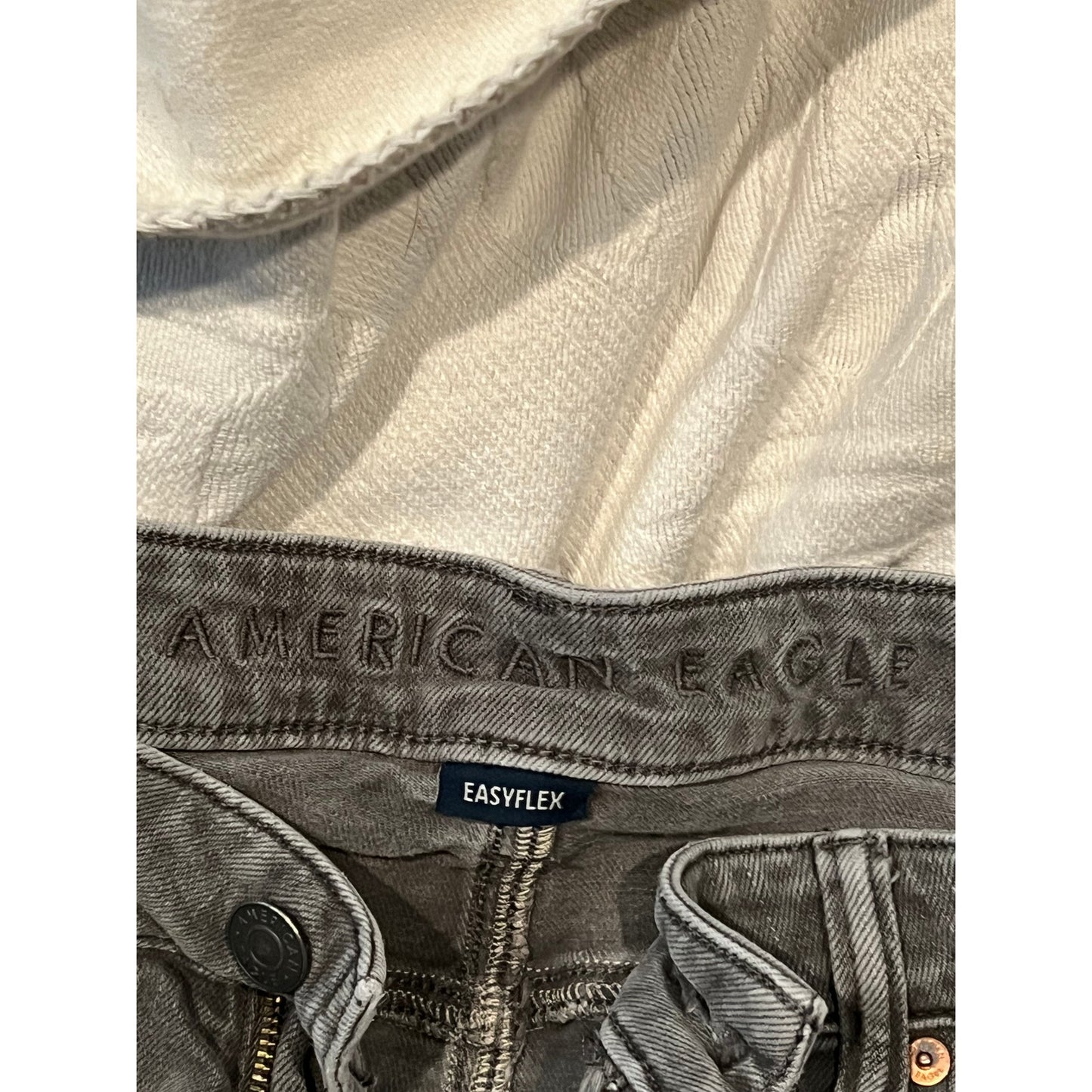 American Eagle Relaxed Straight Jeans Black Mens 34x30
