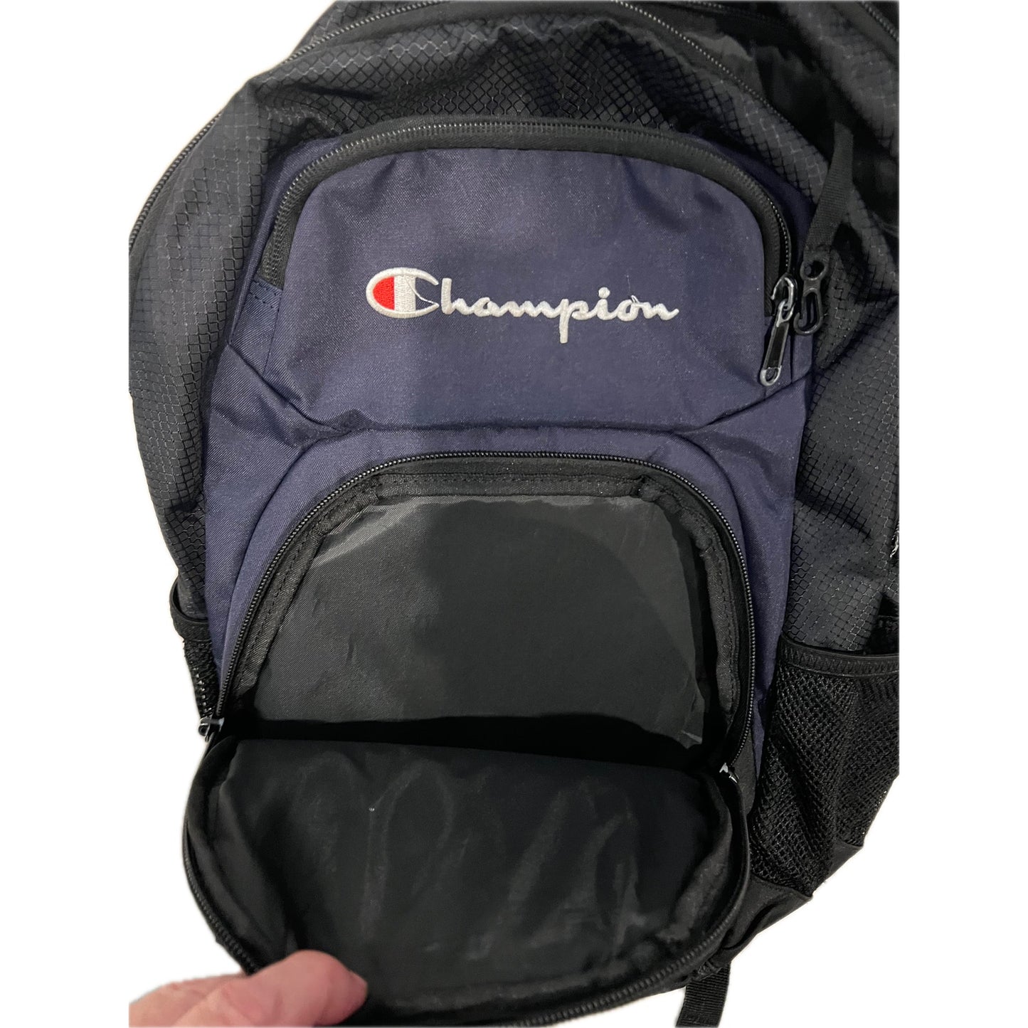 Champion Daily Black Logo Backpack