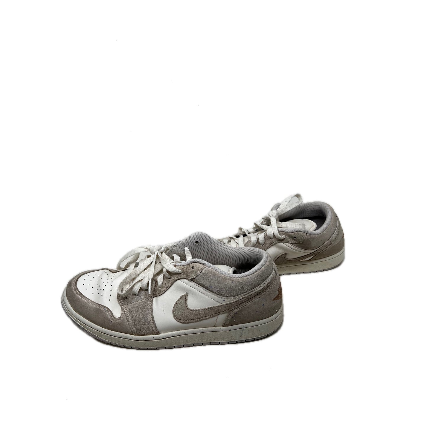 Nike Jordan 1 Low Gris Crème Blanc Homme 11