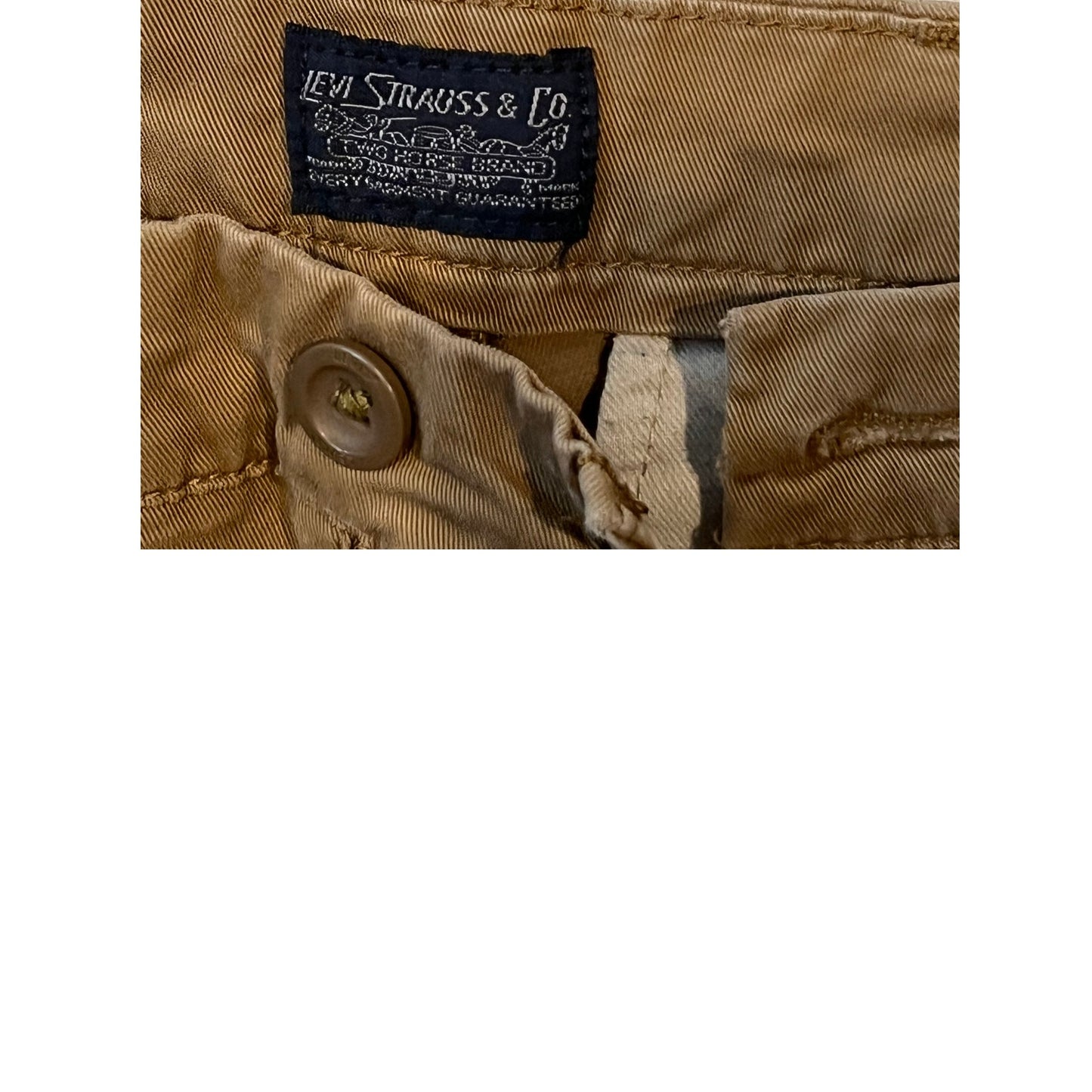 Pantalon Chino Levi Strauss Beige Homme 33x30