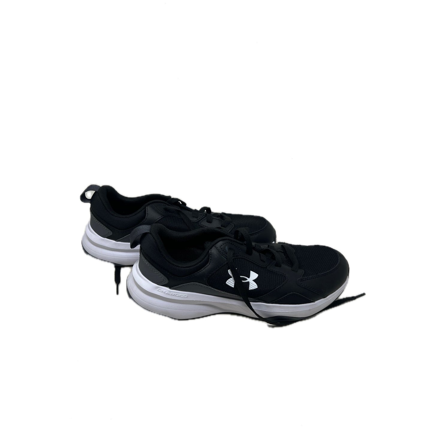 Under Armour Charged Edge Black Castlerock White Mens 9.5