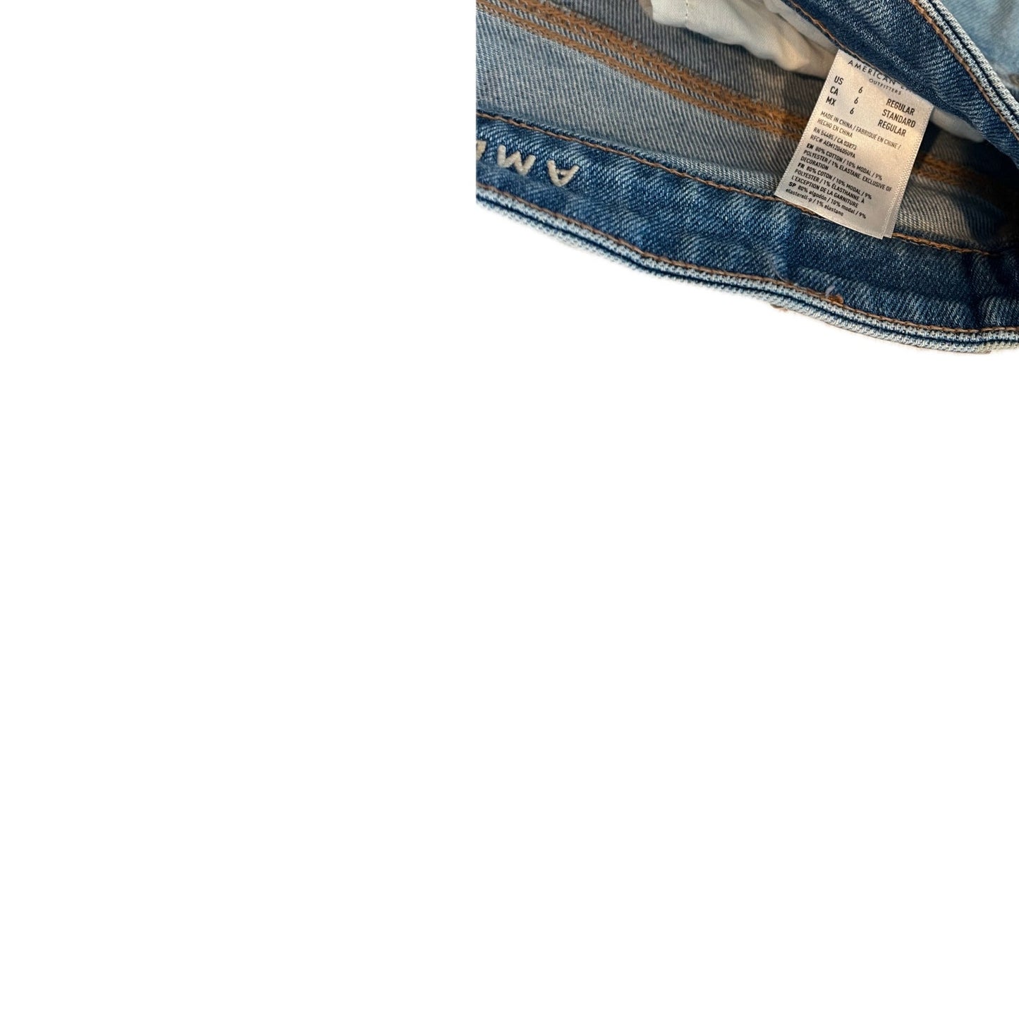 Jean Mom Usé Femme American Eagle Taille 6 (28x25)