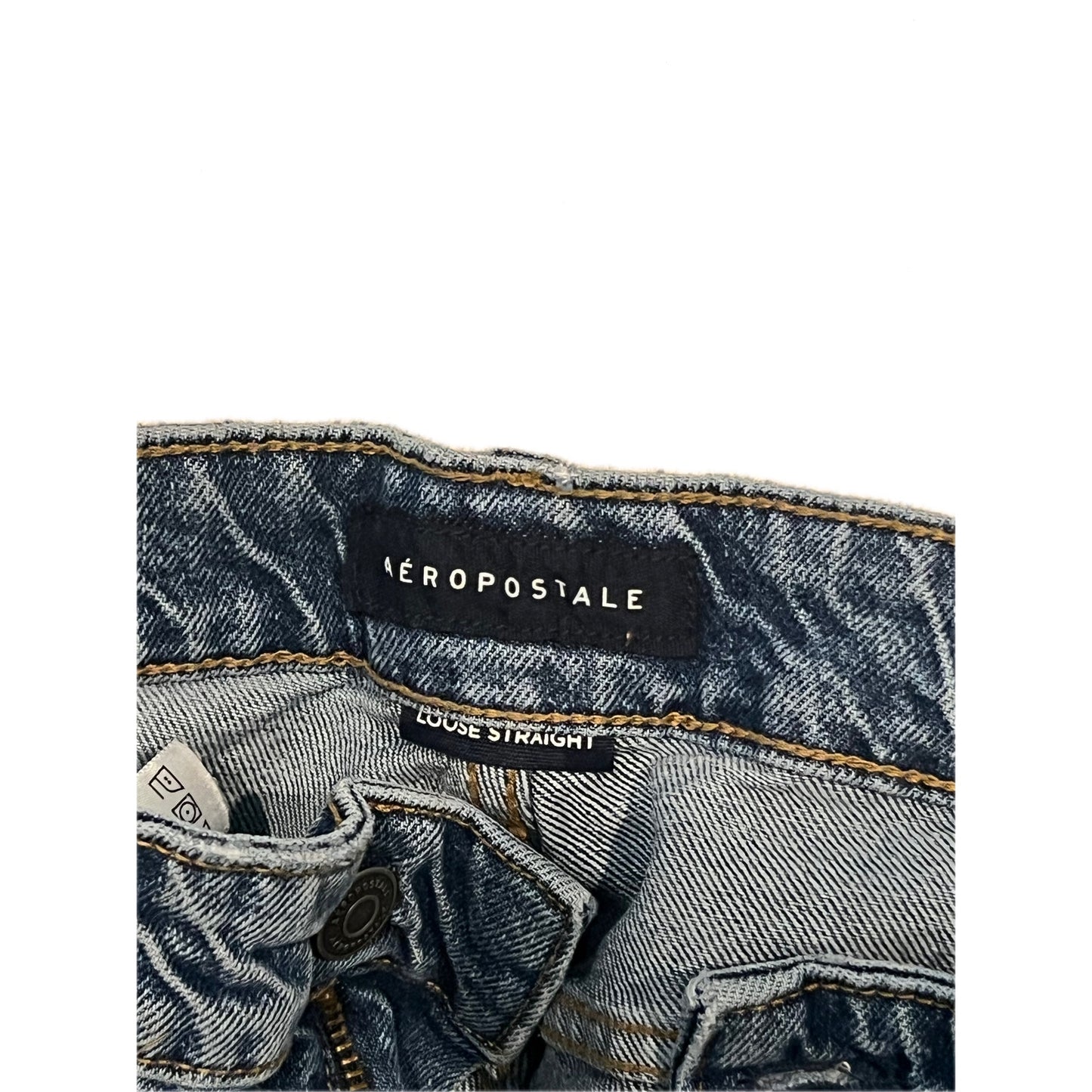 Aeropostale Loose Straight Blue Jeans Mens 34x32