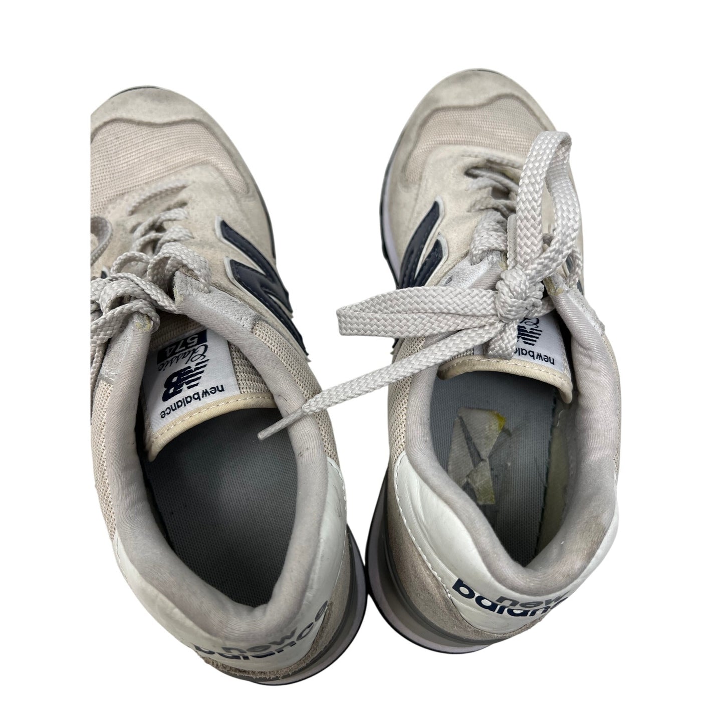 New Balance 574 Tan Navy Mens 10