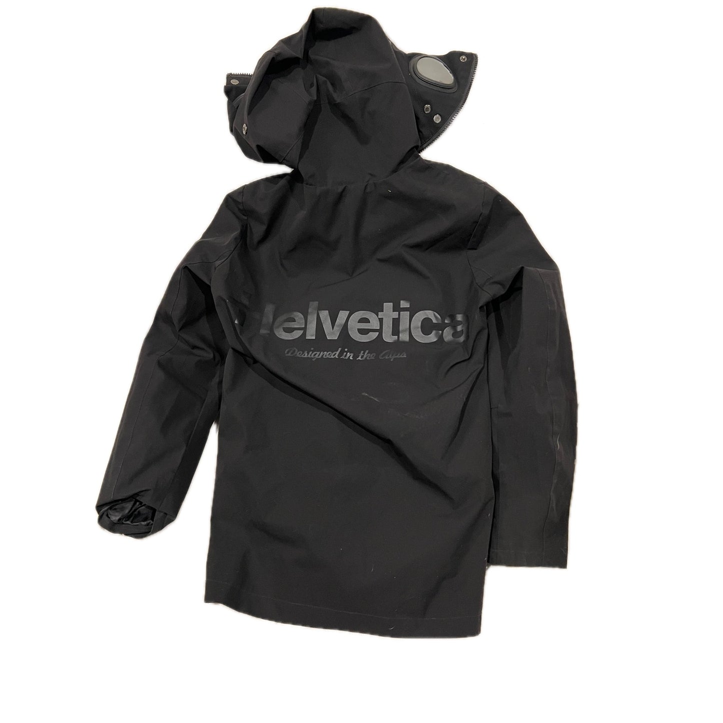 Helvetica LIght Zippée Capuche Eye Block 2 Noir Mens Small