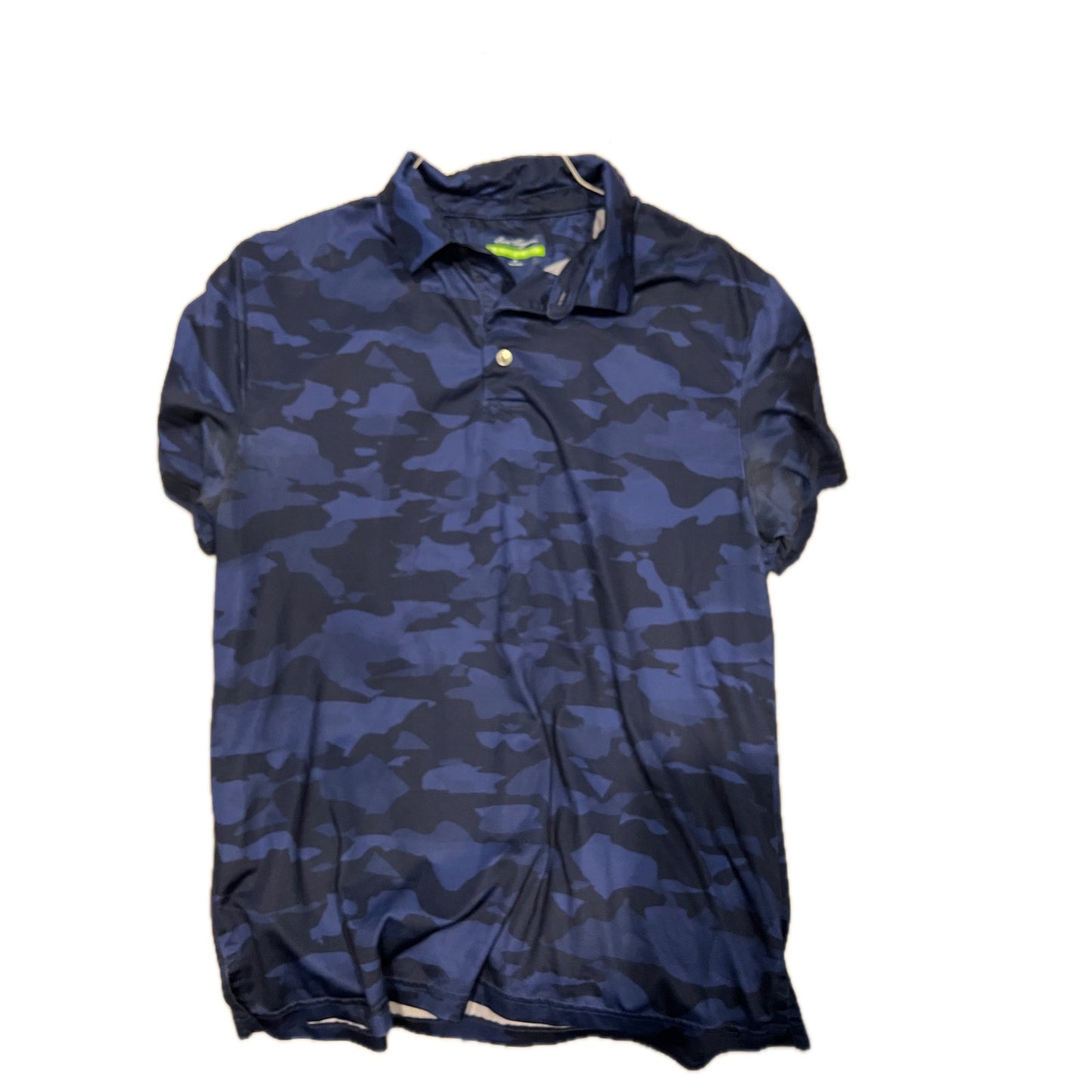 Ben Hogan Black Blue Camo Performance Golf Shirt Mens Mediumrrrr