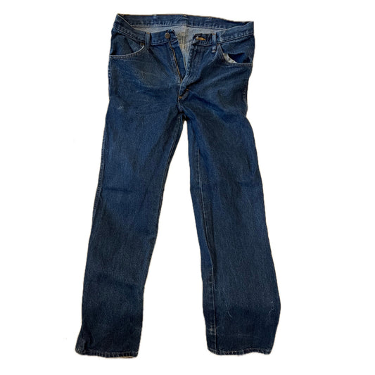 Rustler Straight Leg Blue Jeans Mens 34x34