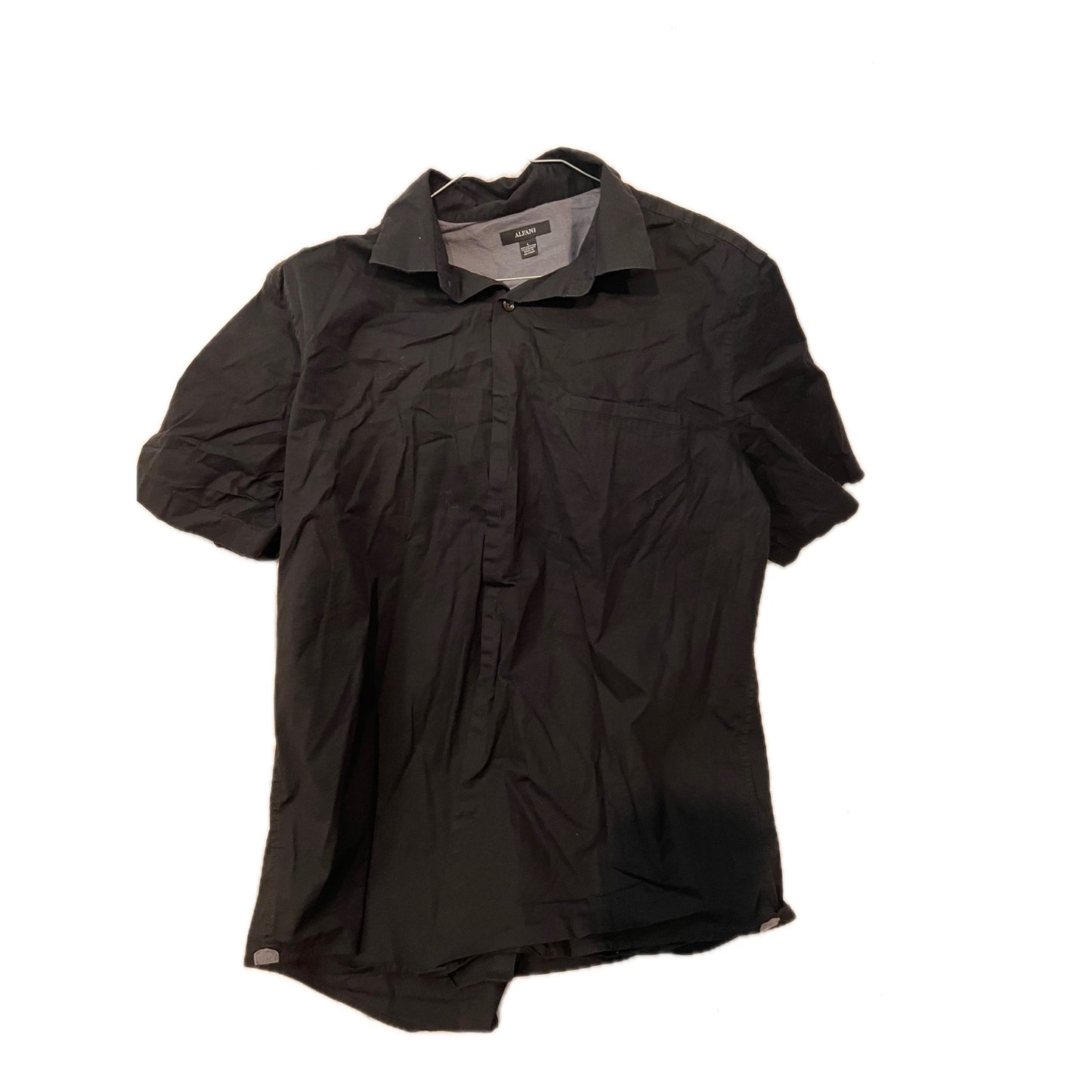 Alfani Mens Black Polo Golf Polo Shirt Mens L