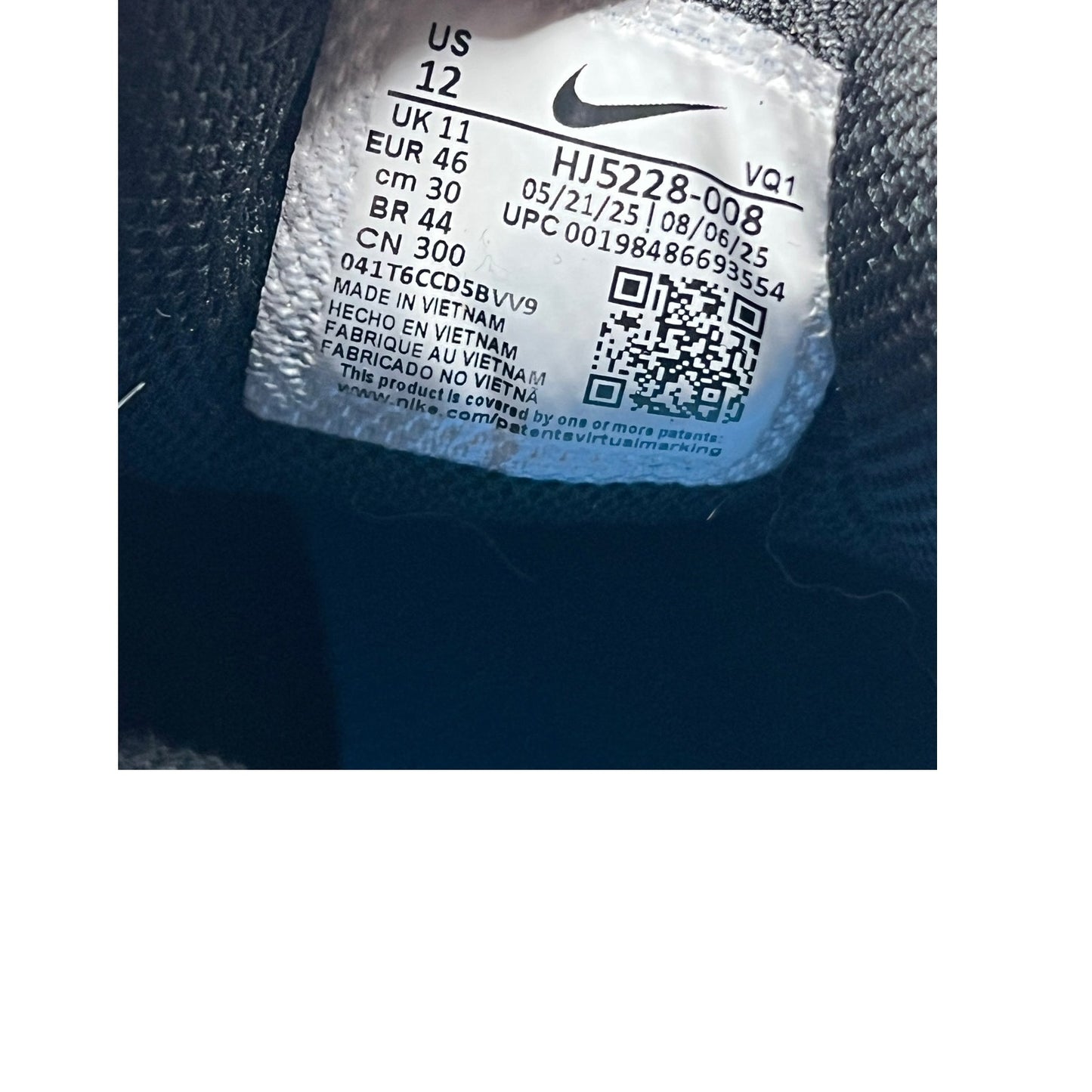 Nike V5 RNR Photo Blue Black Mens 12
