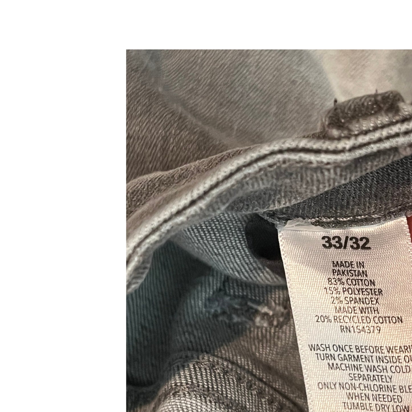 Aeropostale Skinny Gray Distressed Jeans Mens 33x32