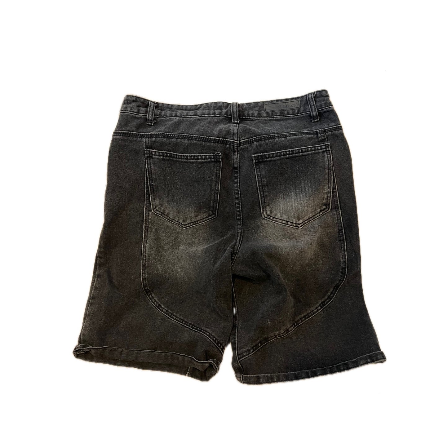 CJ Black Black Denim Jort Shorts Mens 34x10