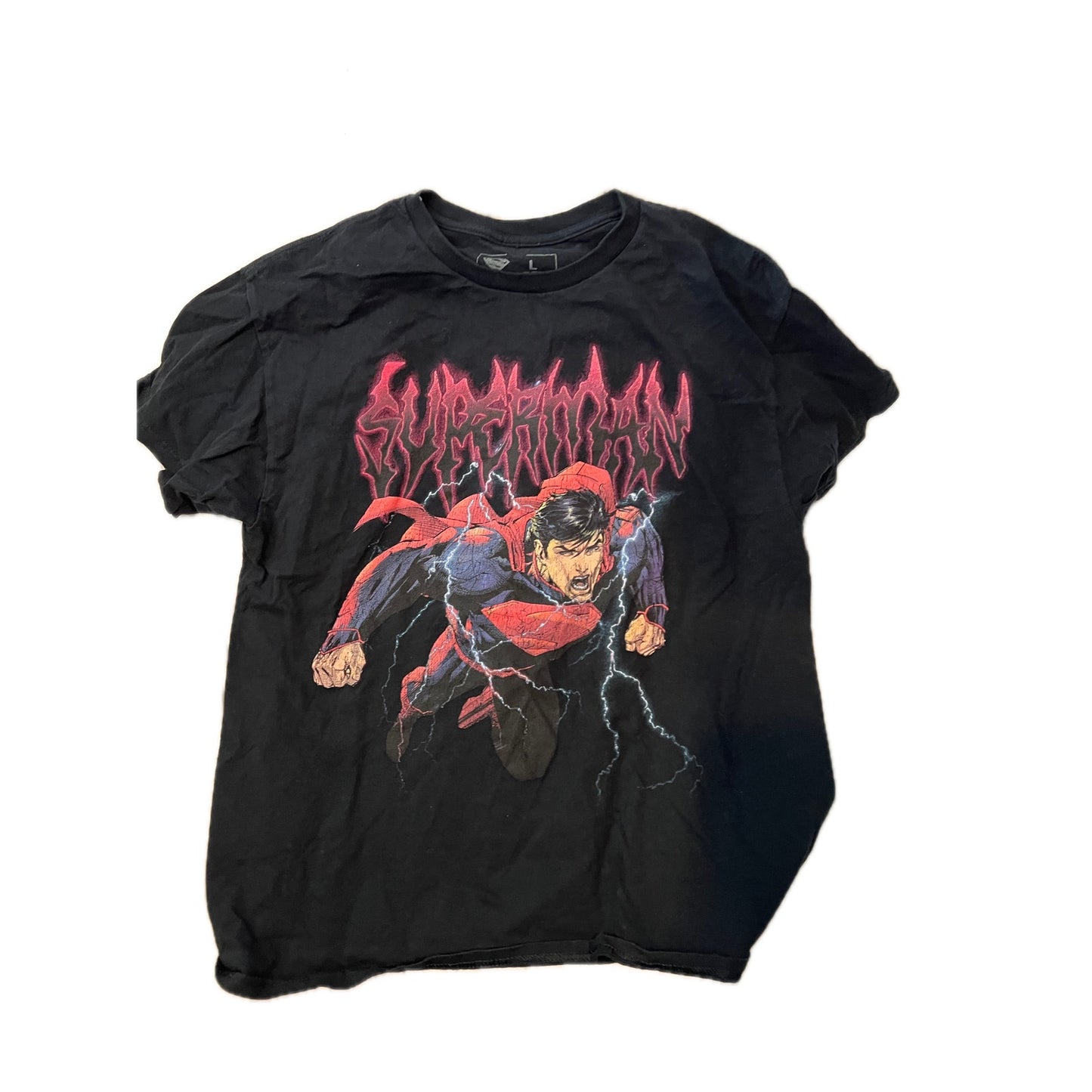 T-shirt CULA Superman noir homme taille L