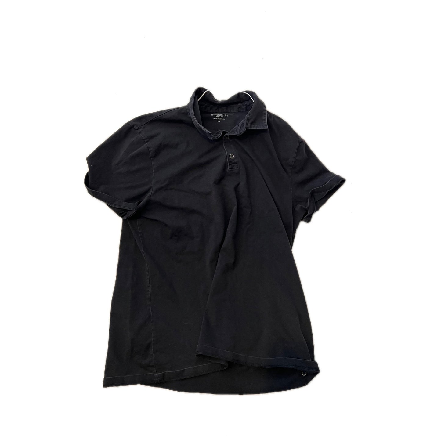 Structure Polo noir coupe ajustée Femme XL