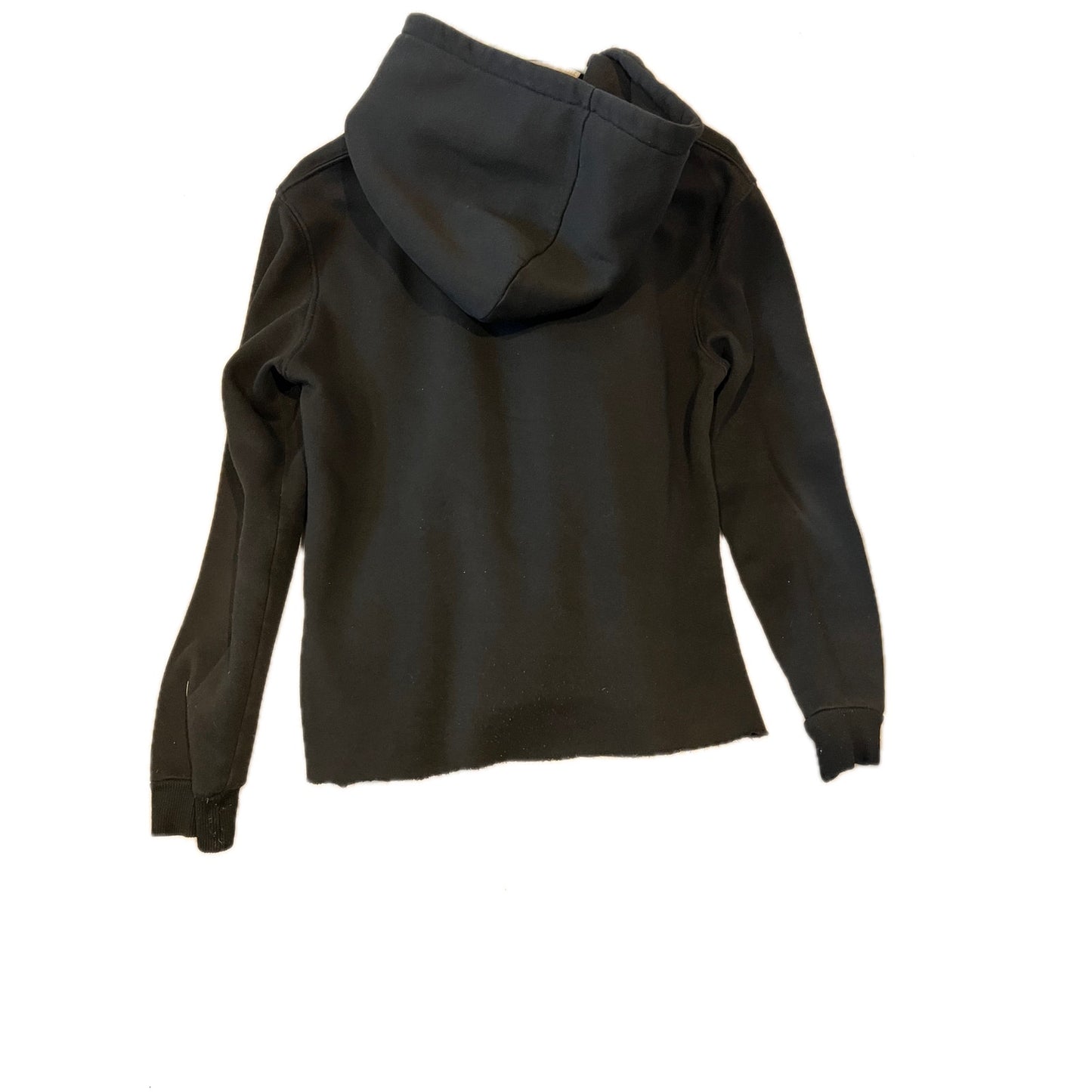 Sudadera Nike con capucha, negra, talla L para hombre (dobladillo cortado/modificado)