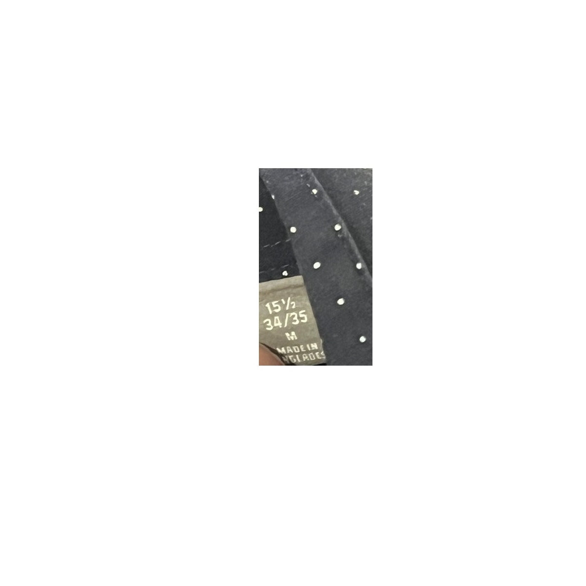 Michael Kors Polka Dot Black Dress Shirt Mens Med 15.5/34-35