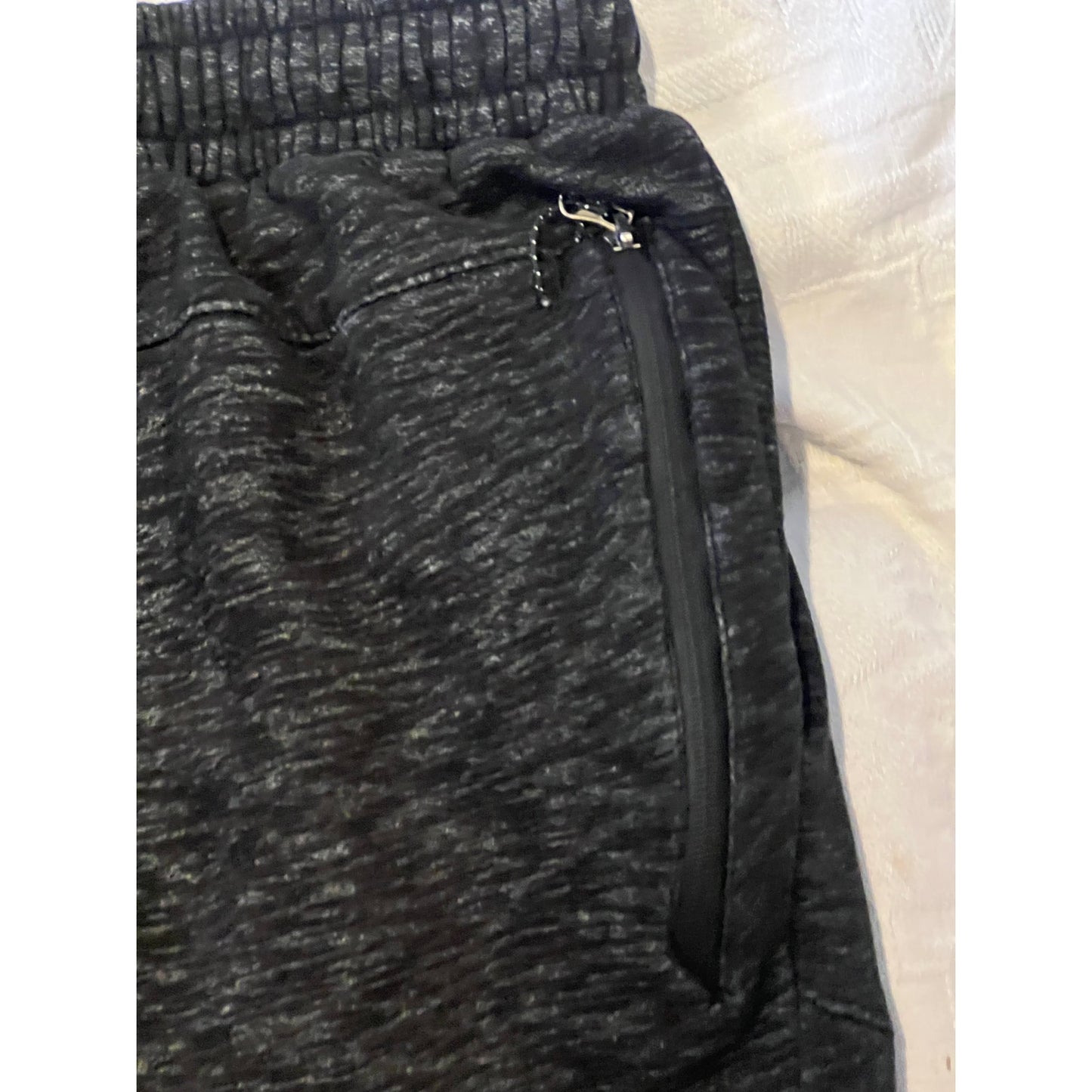 BCG Zippered Pocket Charcoal Gray Sweatpants Mens Med