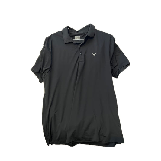 Callaway Opti Dri Black Gray Polo Shirt Mens Large