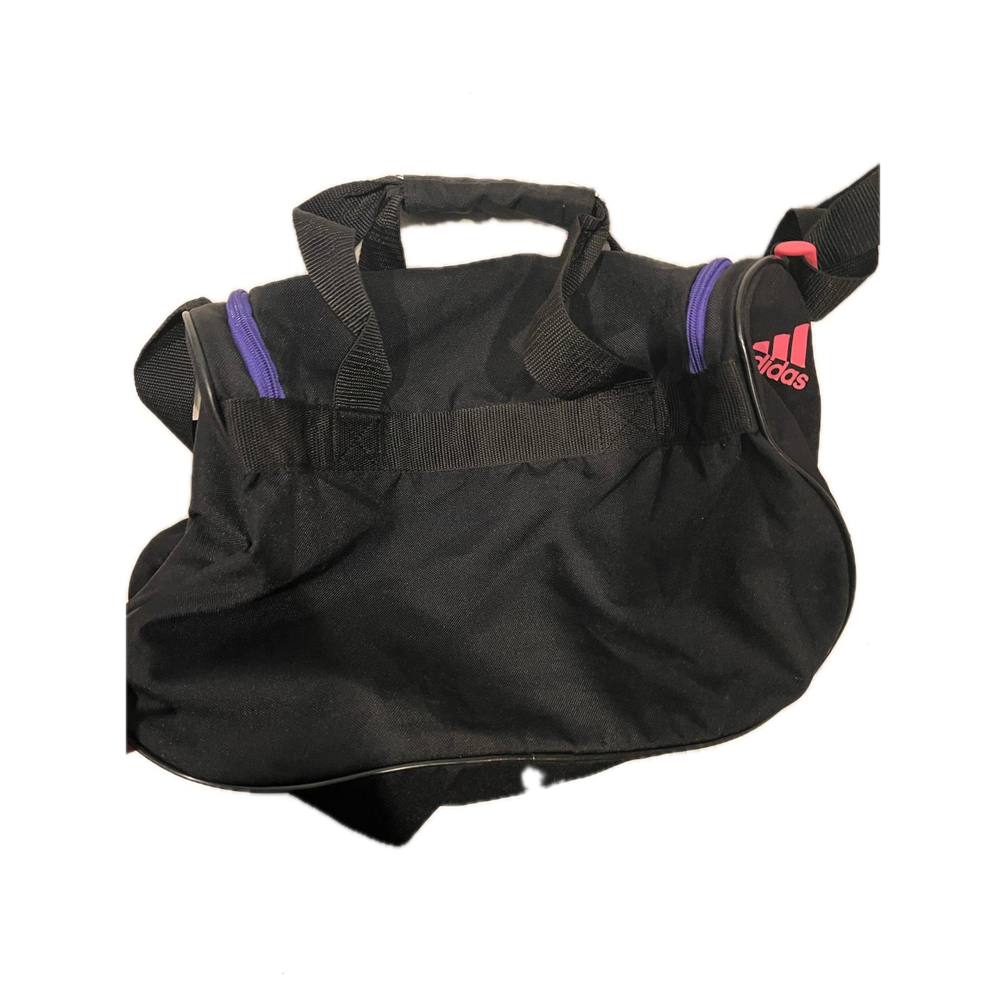 Adidas 15"x10"8" Pink Purple Black Gym Duffel Bag