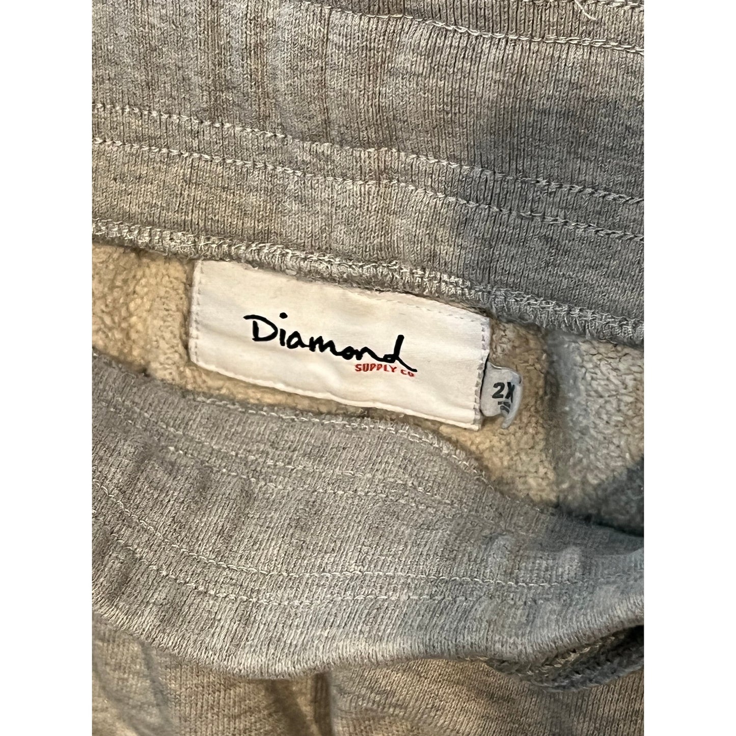 Diamond Supply Co Pantalon de survêtement gris homme 2XL
