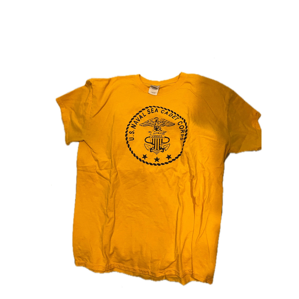 US Navy Sea Cadet Corp Wilmington Yellow T-Shirt Mens Large