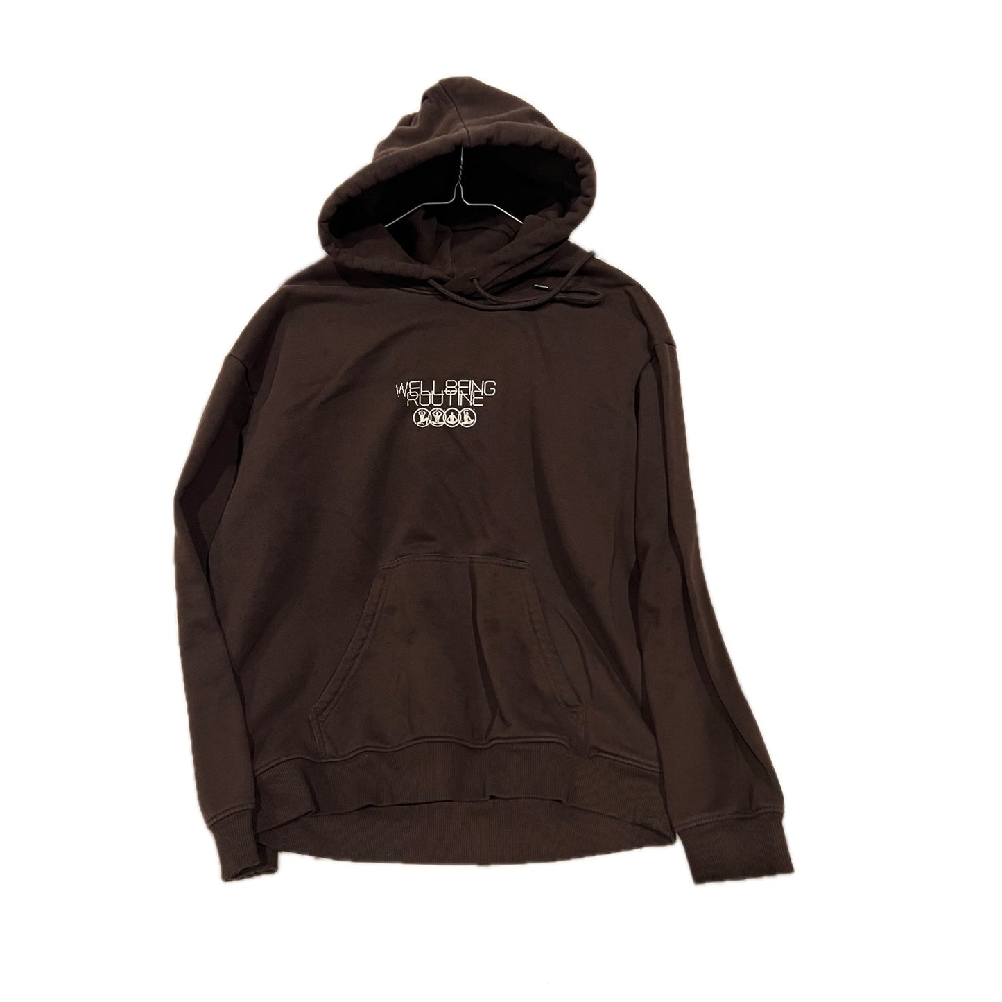 Sudadera con capucha negra de corte holgado para hombre, talla L, de H&M