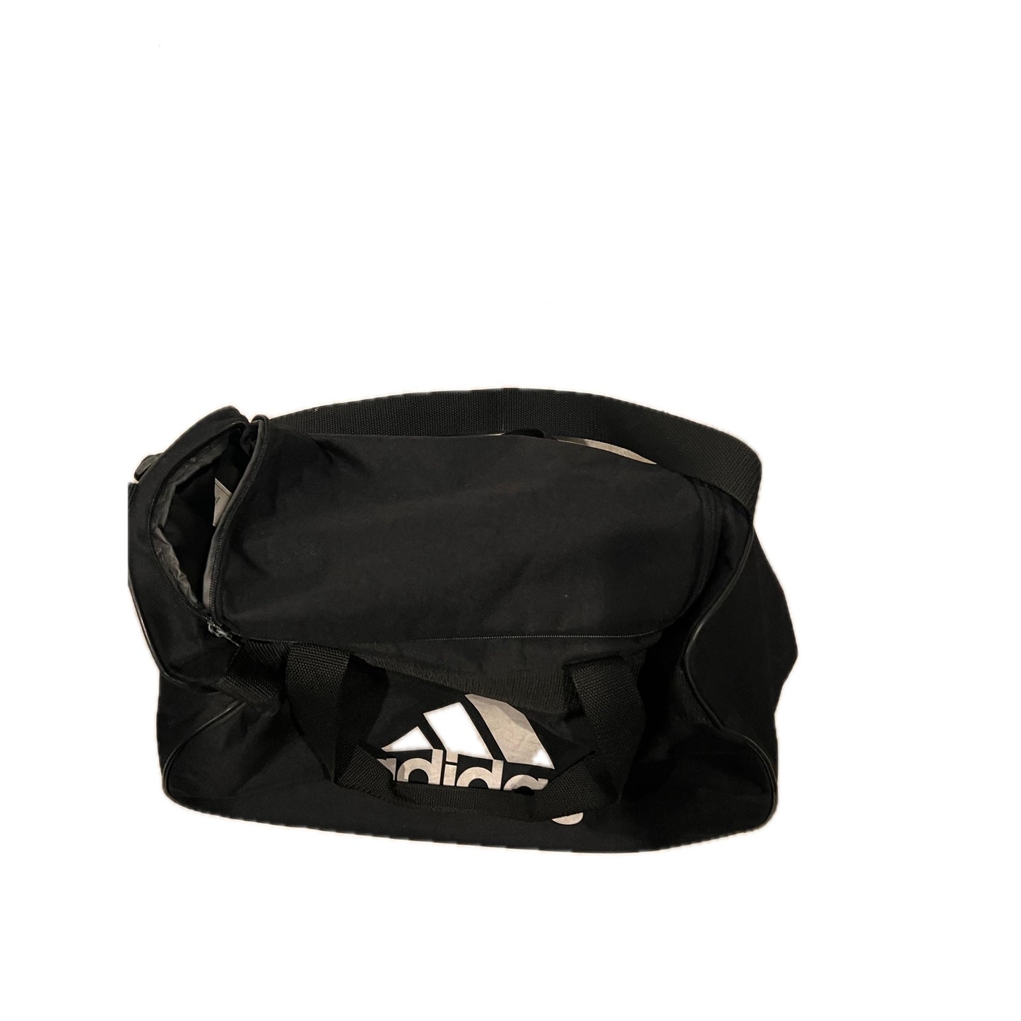 Adidas Defender Small White Black Gym Bag 18"x10"x10"