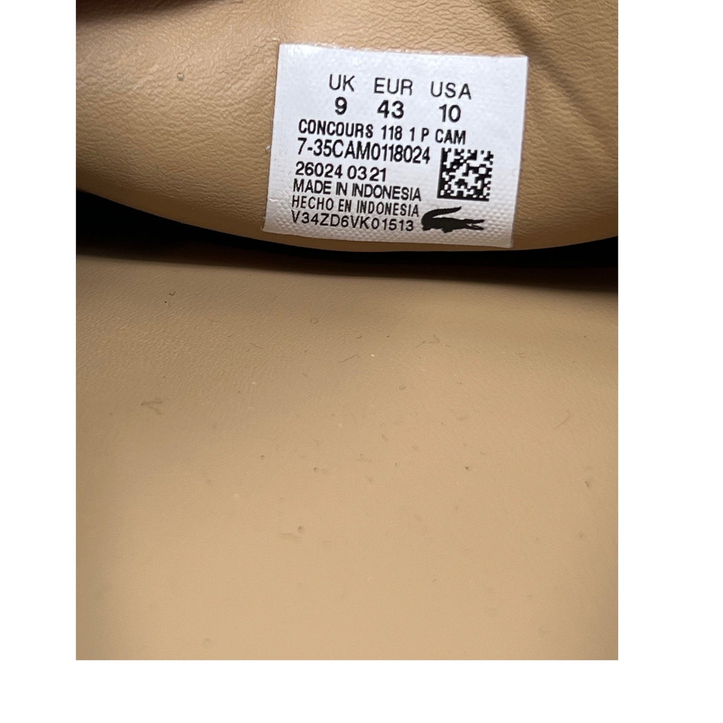 Lacoste Mens Sz 10 Concours  Brown Leather Driving Loafers