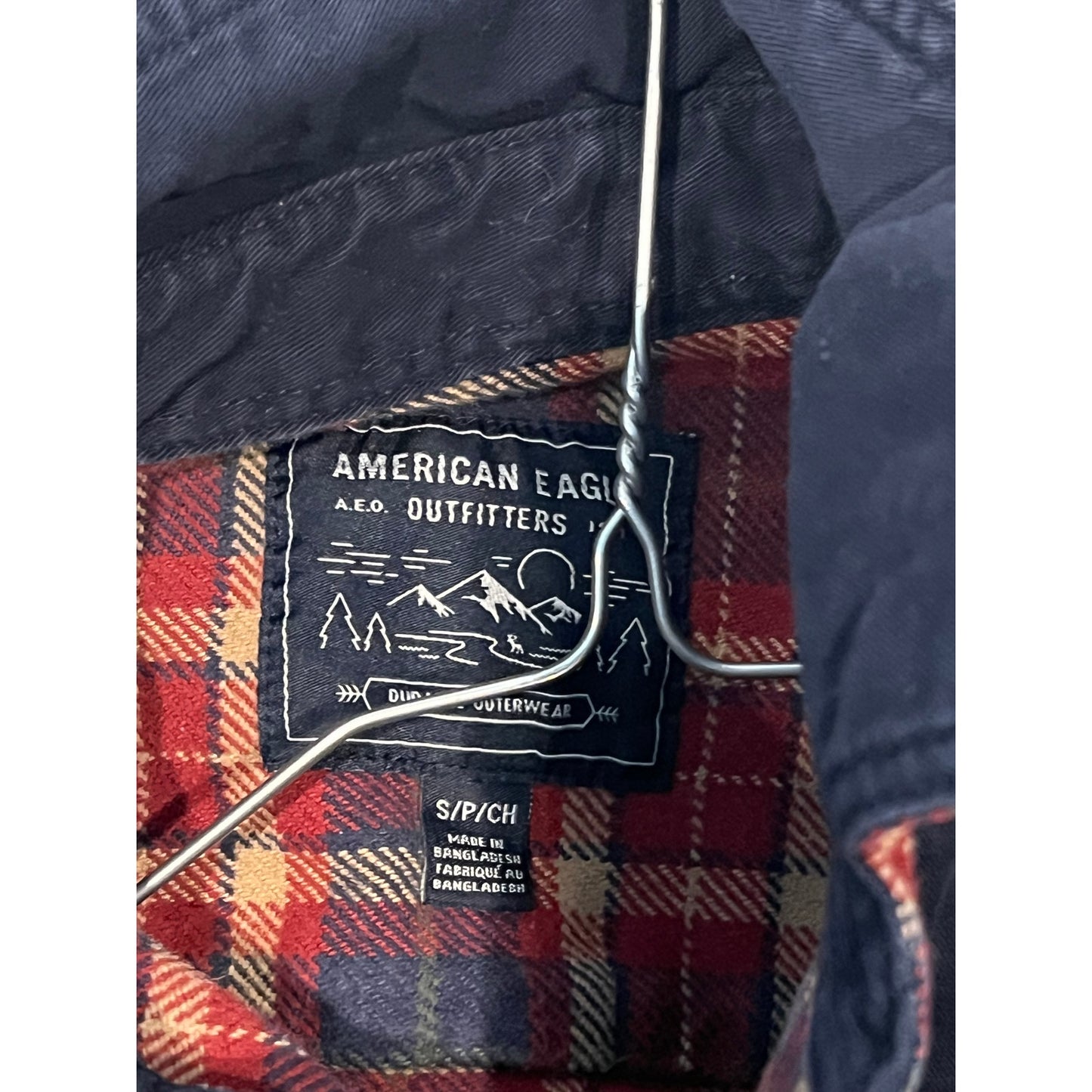 American Eagle Outfitters Flannel Checked Shacket Mens Small