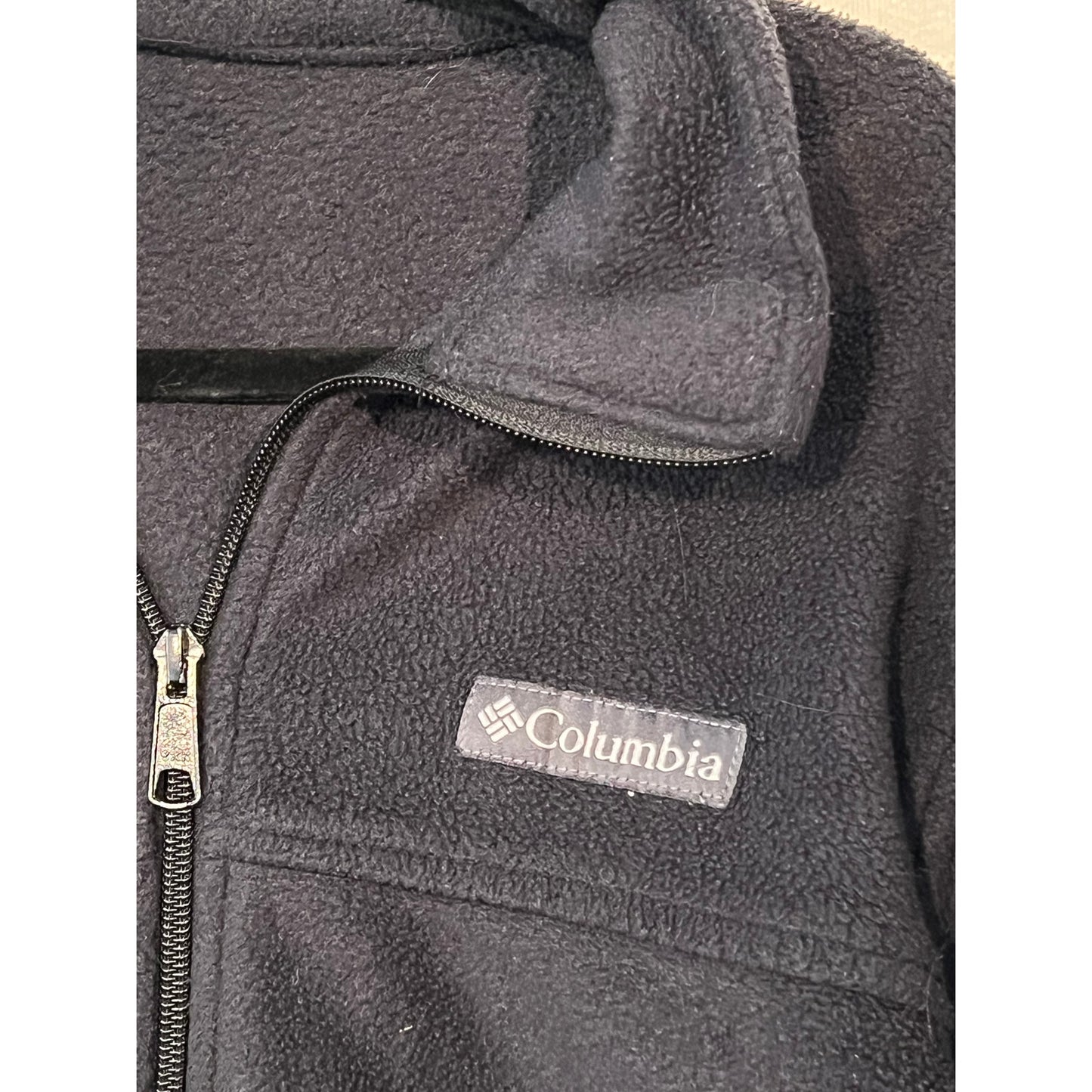 Columbia ZIp Up Charcoal Gray Fleece Mens L