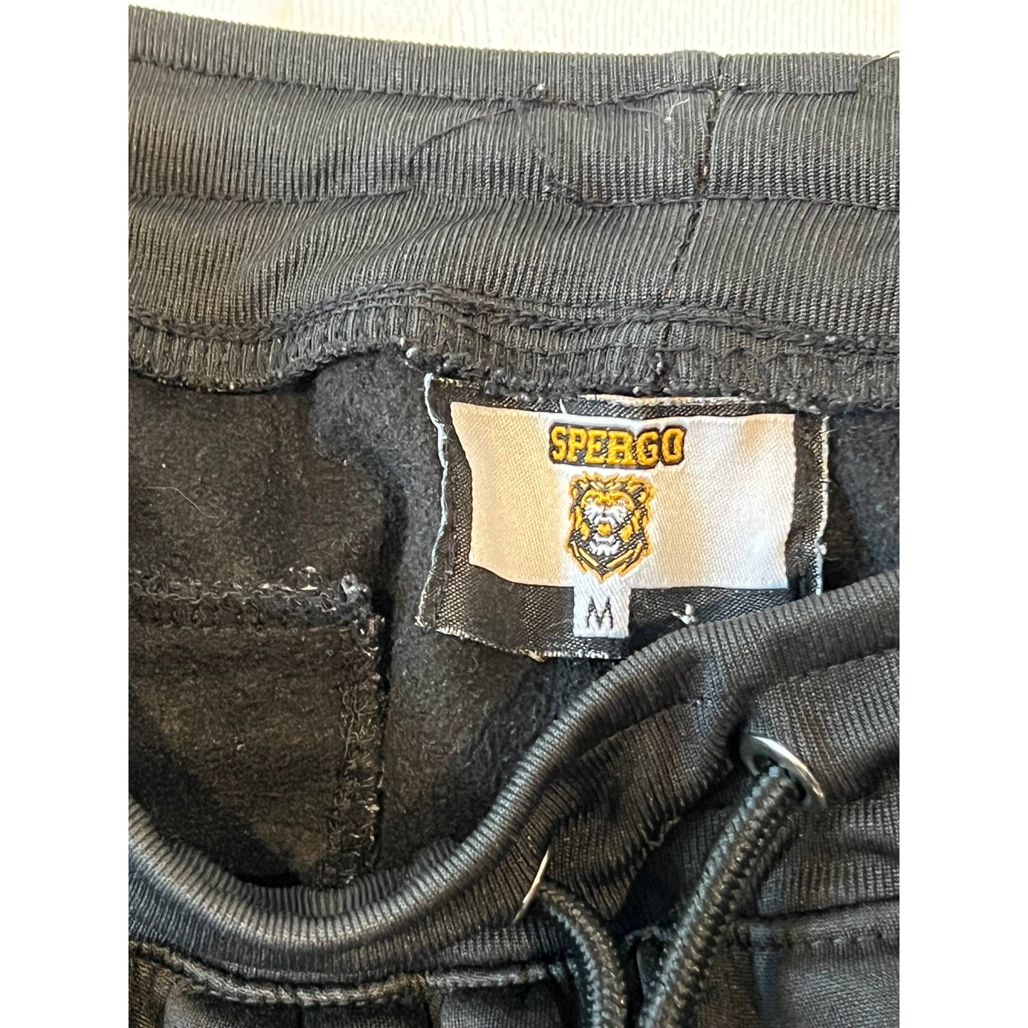 Spergo Lion Black Trackpants Mens M