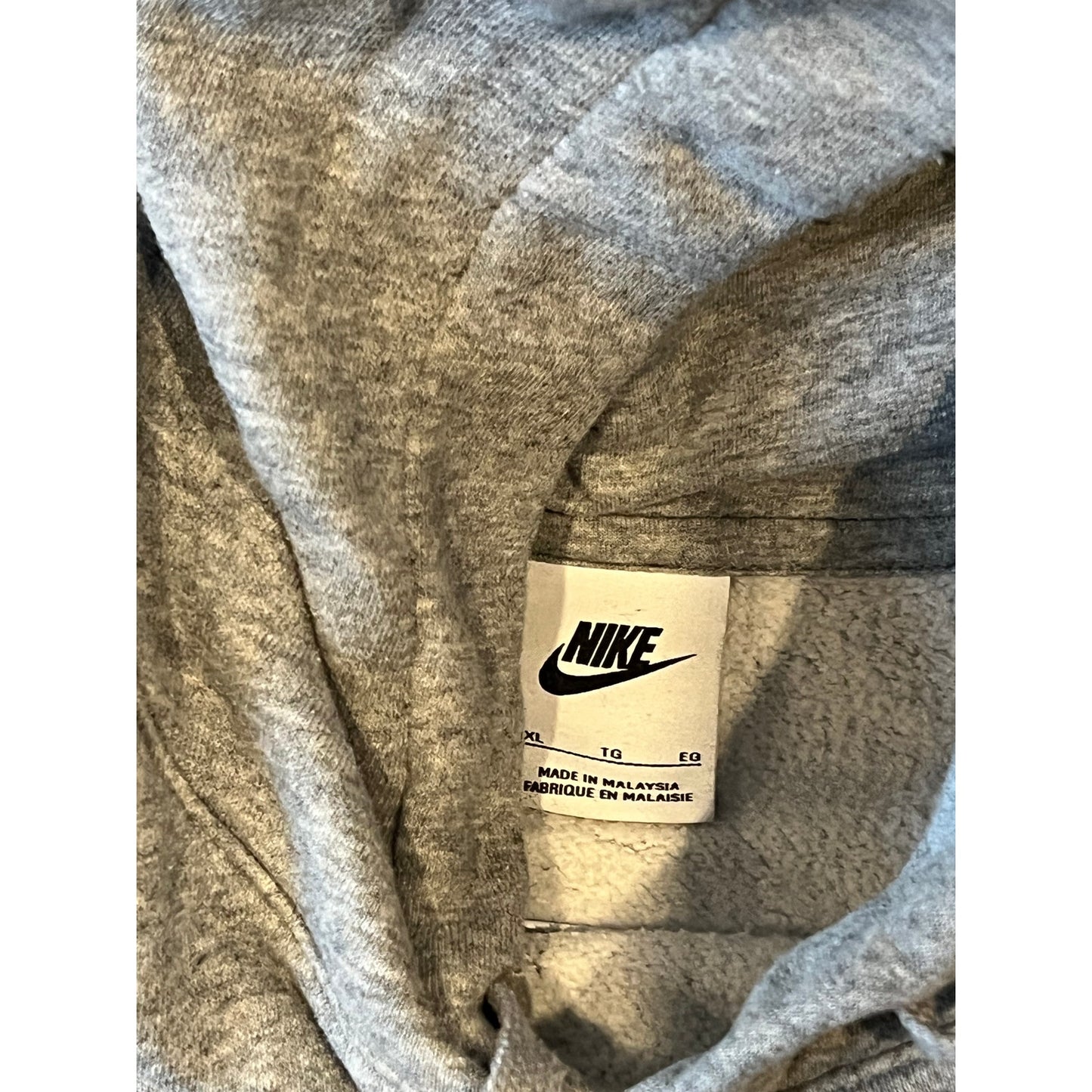 Nike Gray Pullover Hoodie Mens XL