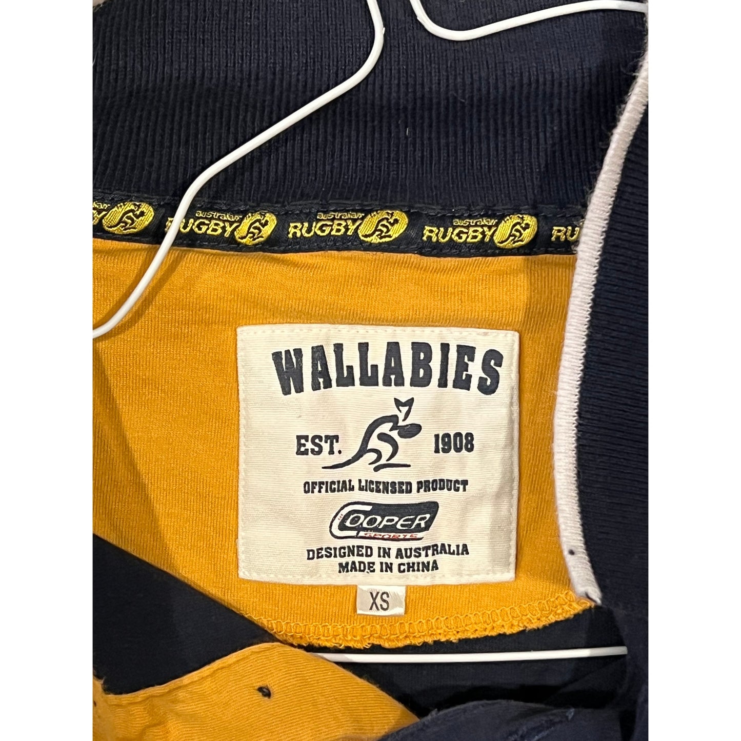 Australian Wallabies Rugby Shirt Mens XS