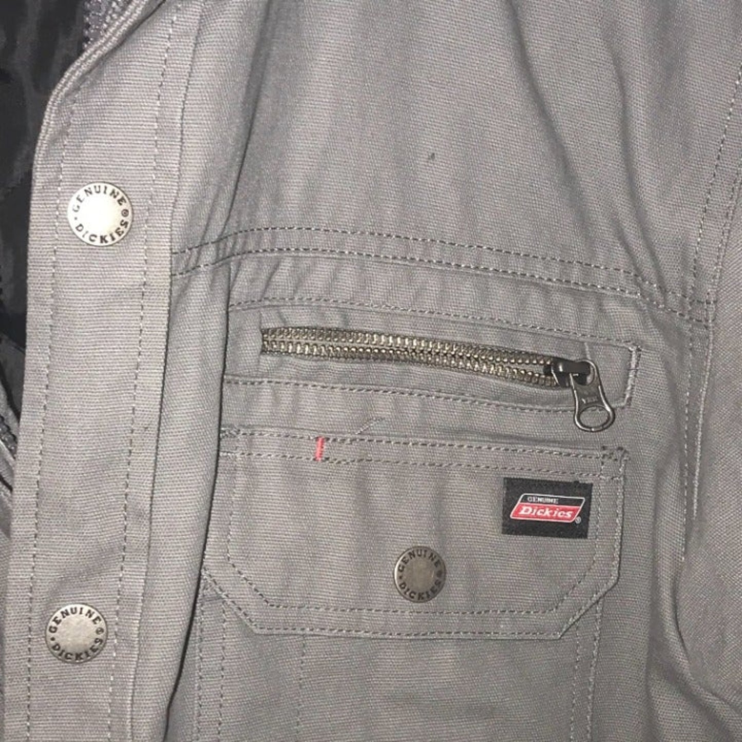 Dickies Denim Grey Hooded Coat Men's S
