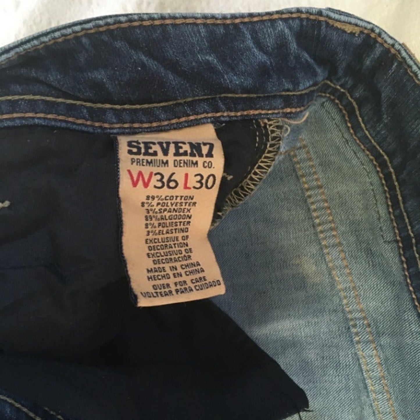 Seven7 Slim Straight Fit W 36 L 32 Jeans