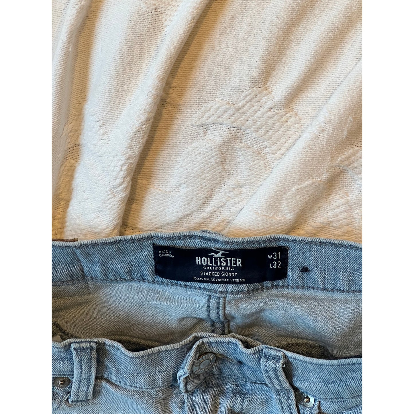 Hollister Stacked Skinny Jeans Mens 31x32