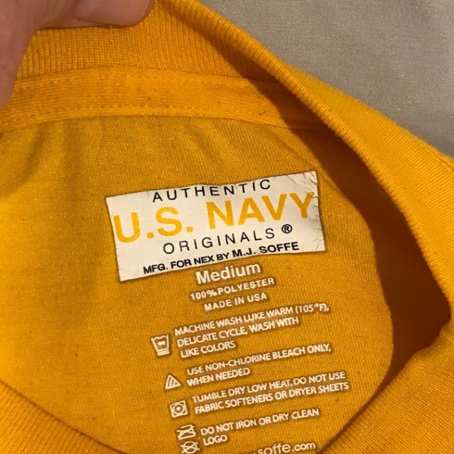 The Authentic U.S. Navy Long Sleeve Tee Mens Medium