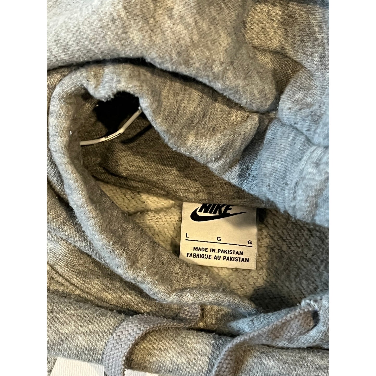 Nike Gray Pullover Hoodie Mens L